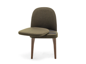 CARMEN 01 - Upholstered fabric chair by Very Wood - view 3